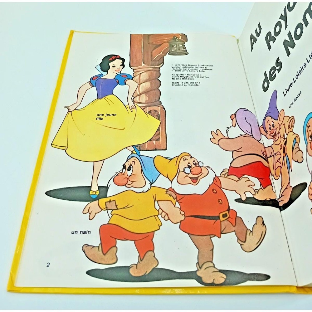 Walt Disney‎ Vintage - Au Royaume des Noms & Verbes – French Kids Book Lot RARE - Picture 7 of 11